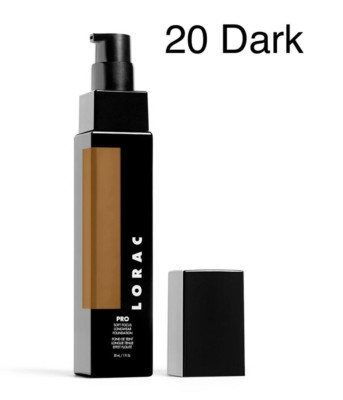 LORAC Pro Soft Focus Longwear foundation 20 Dark BNIB