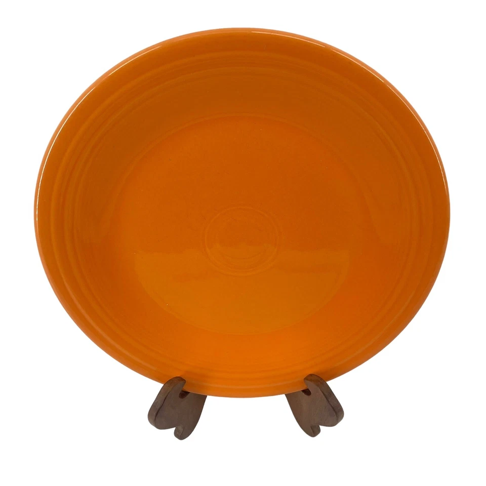 Plato de Cena Fiesta Naranja Mandarina 10.5" Homer Laughlin EE. UU. Fiestaware MCM Foto 2 de 4