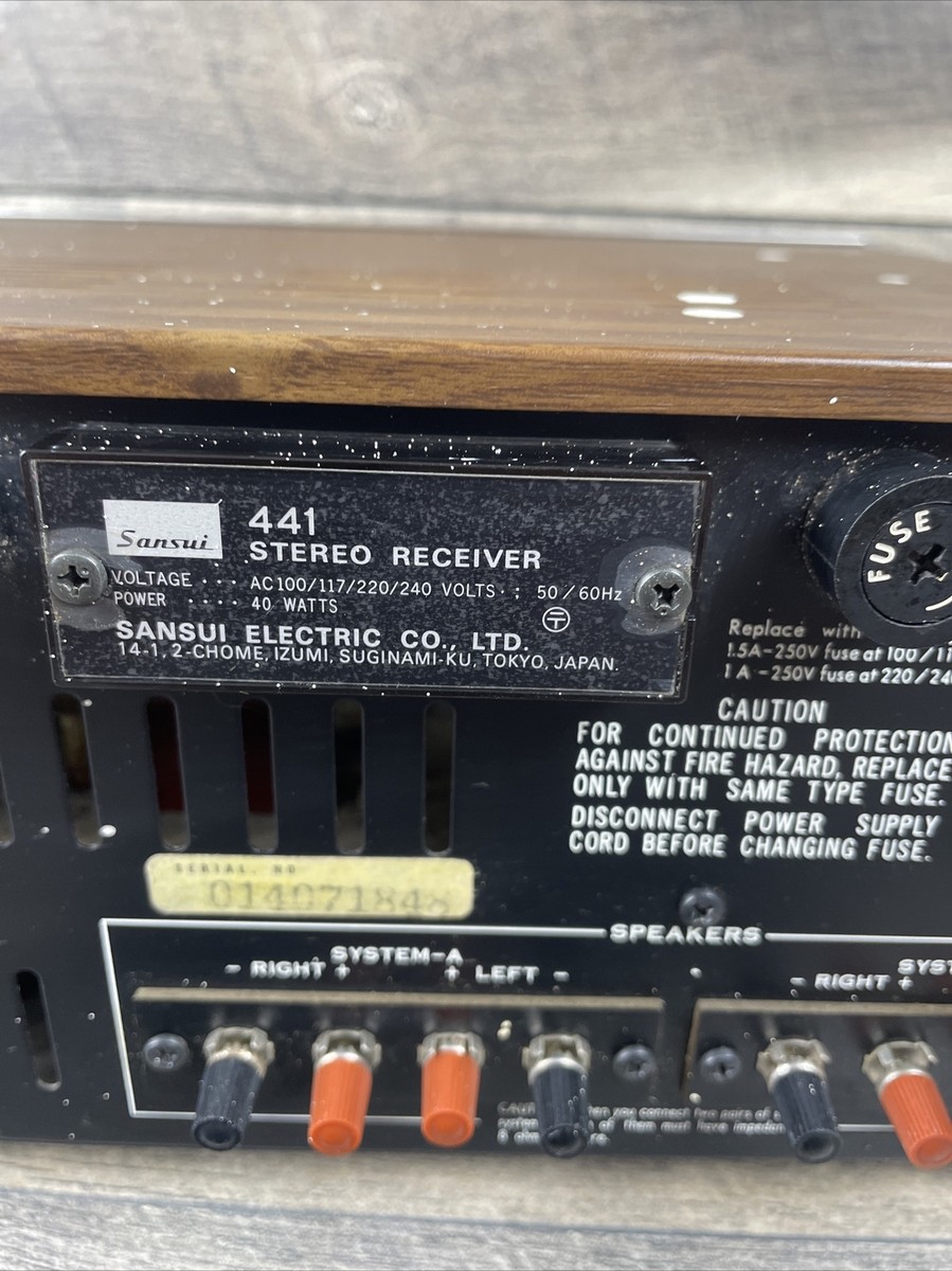 Sansui Model 441 Stereo Receiver, Clean Unit, 🔆Tested