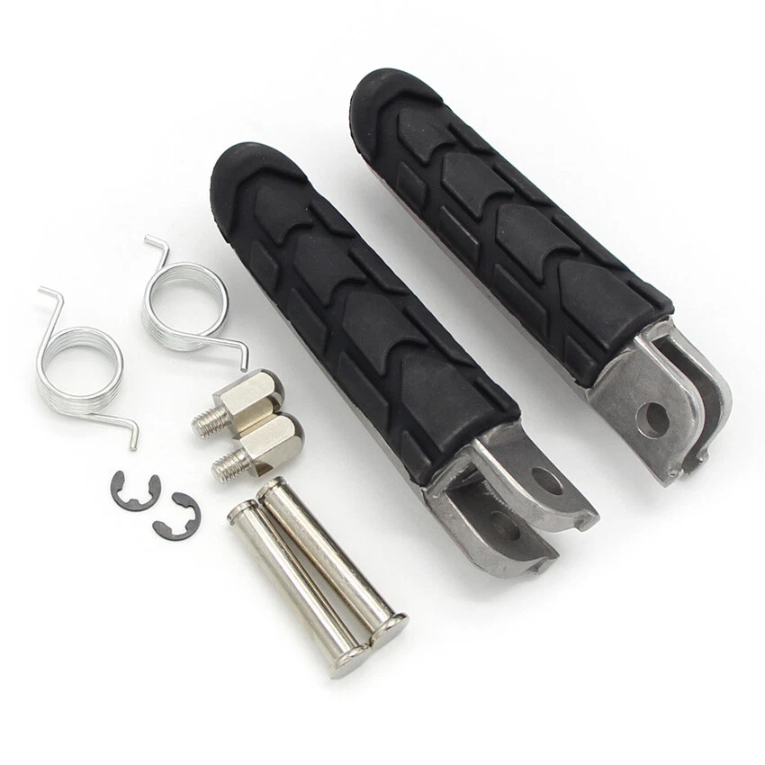 Front Footrest Foot Pegs For Honda NC750 CBR1100XX VFR800F CBR600F CB400 CB250 Foto 4 de 4