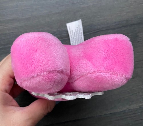 Peeps Pink Princess Bunny Silver Glitter Tiara Crown 6" Easter Plush - Picture 4 of 7