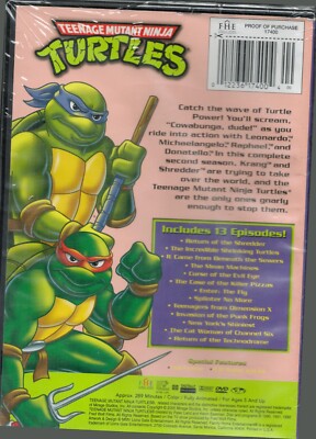 Teenage Mutant Ninja Turtles - Season 2 (DVD, 2005) 12236174004| eBay
