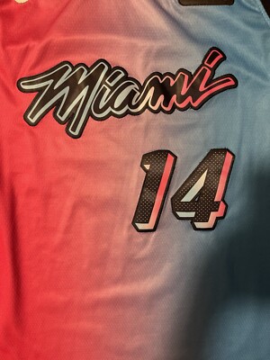 Nike NBA Miami Heat #14 Tyler Herro Vice City Swingman Jersey • Sz