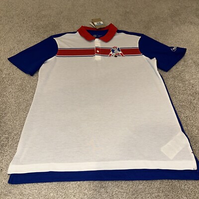 Nike New England Patriots Polo Shirt Mens Size Medium Golf Coaches Collared  NWT