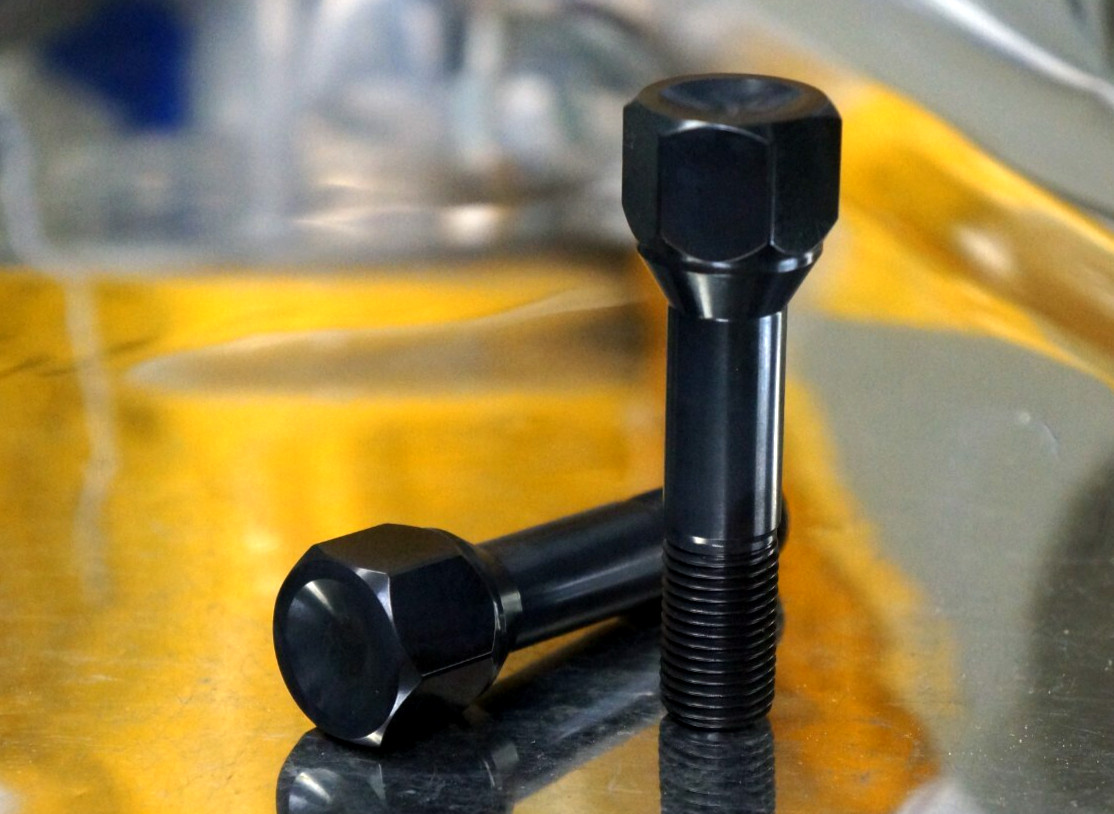 10pack set Ferrari Black Titanium Lug Bolt 14x1.5 HEX22 52mm