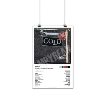Cold 13 Ways To Bleed On Stage 2000 Vinyl Record LP Album Concept Art Print
