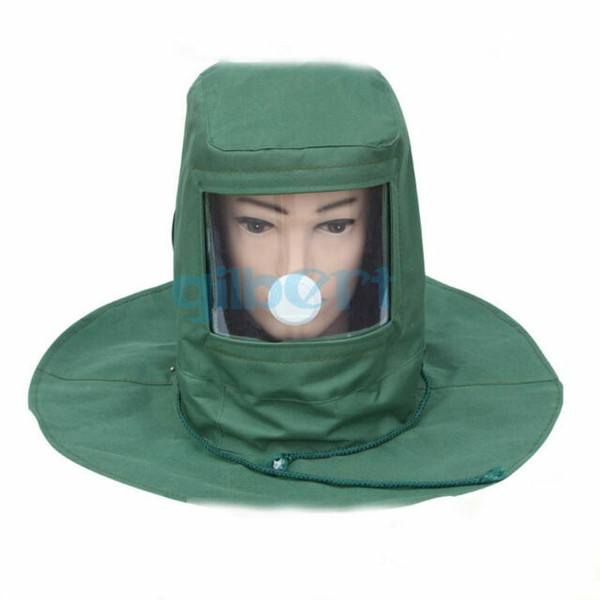 Sand Blasting Hood Abrasive Sandblaster Mask Cap Wind Dust Anti