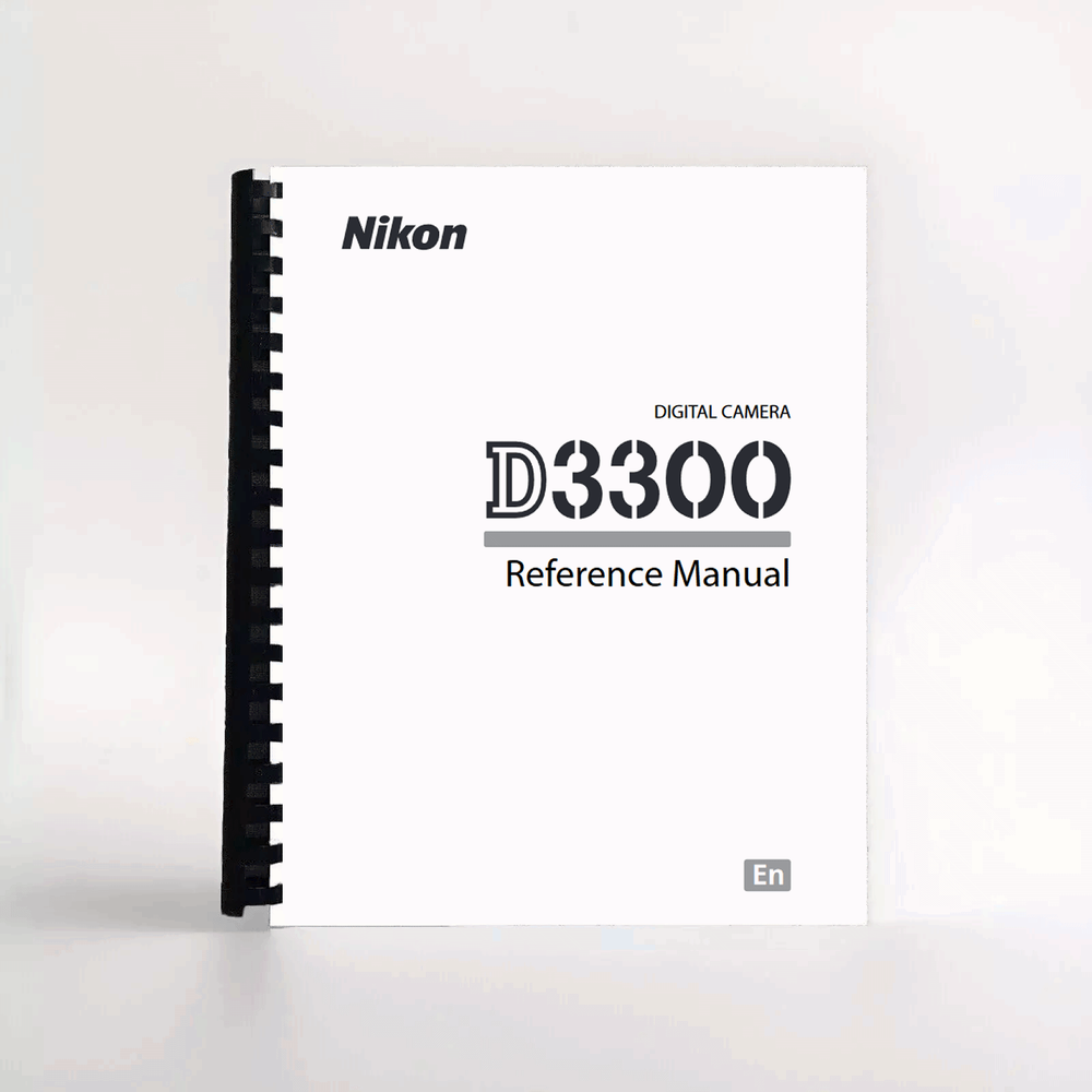 Nikon D3300 Reference Manual