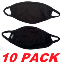 Tultex FM20 Face Mask 100 U.S. Cotton 3-ply Washable Anti-microbial Fabric 10PK