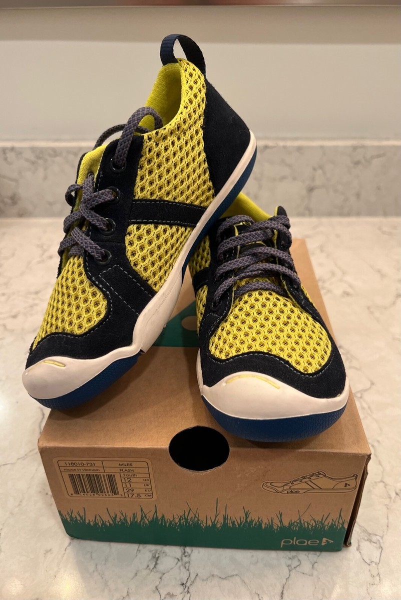 NEW Kids PLAE Mile Flash Blue Shoes (Size 12) UK