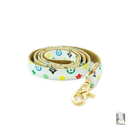 Luxury Leather Designer Dog Collar In XS, S, M, L, XL (Optional Leash Available) - Picture 27 of 43