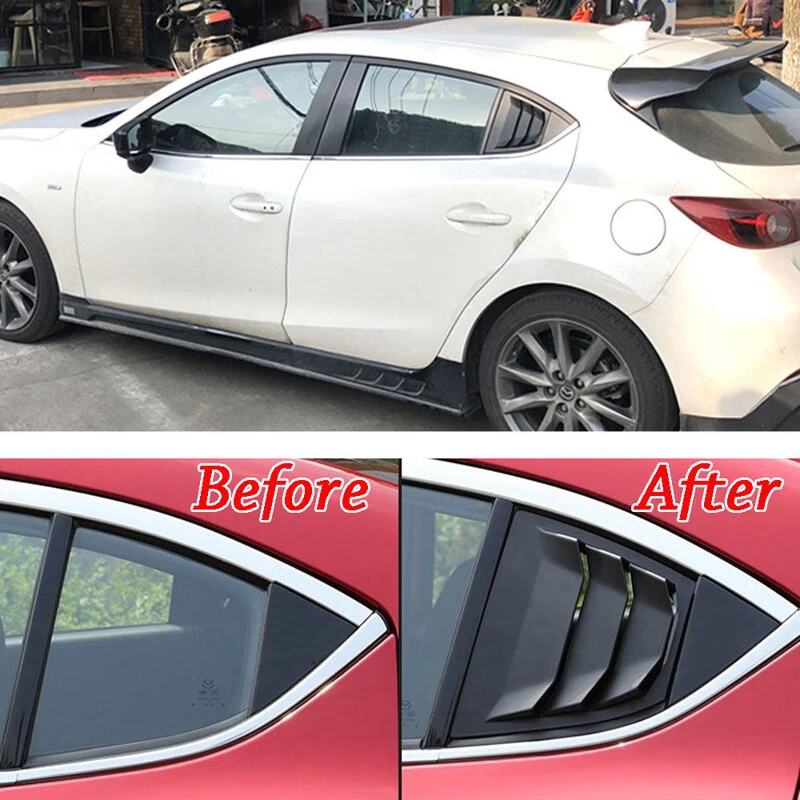 Mazda 3 rear window louvers deals