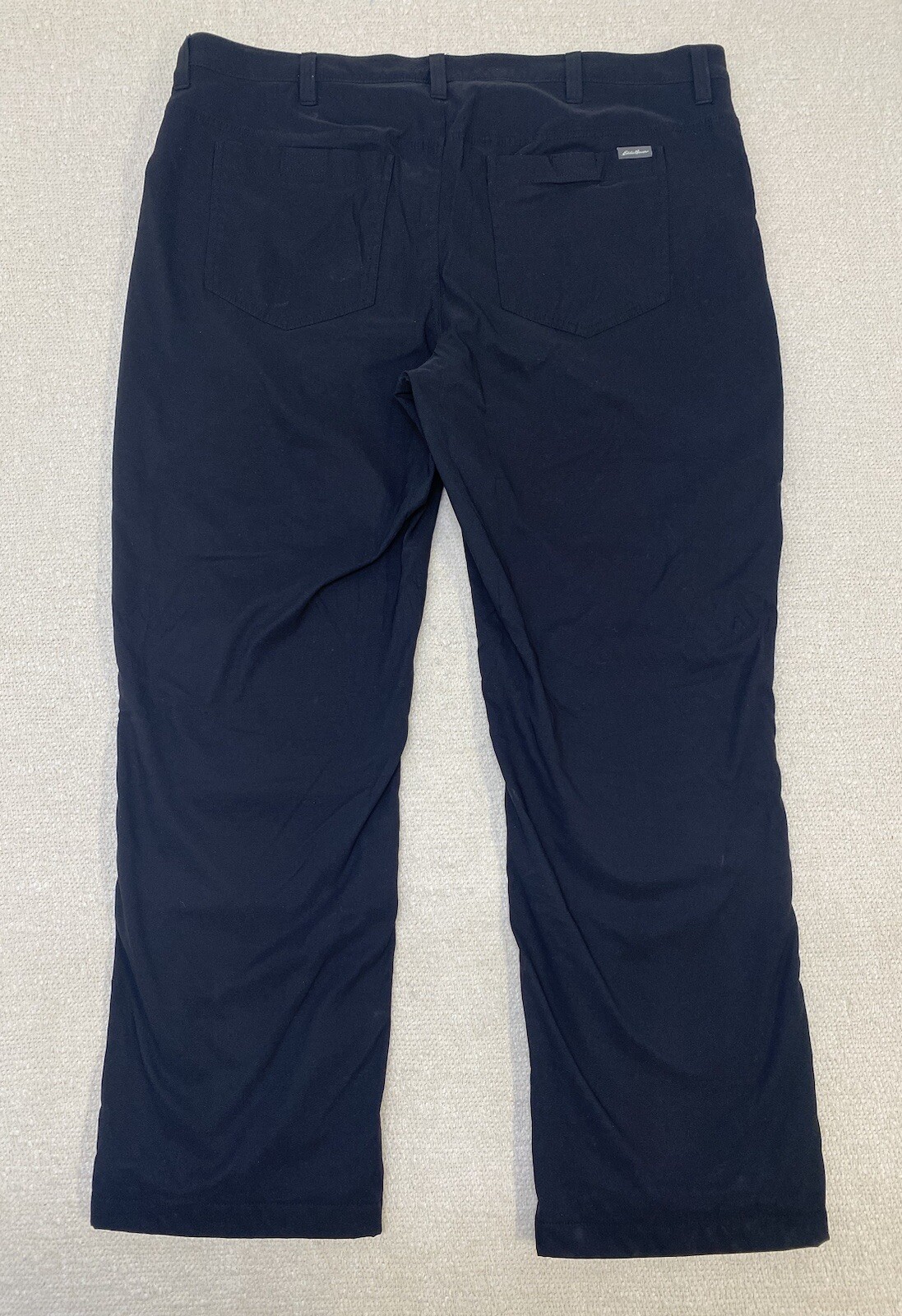 Eddie Bauer Rainier Fleece Lined Tech Pants Men’s 40x30 Black Outdoor Hiking