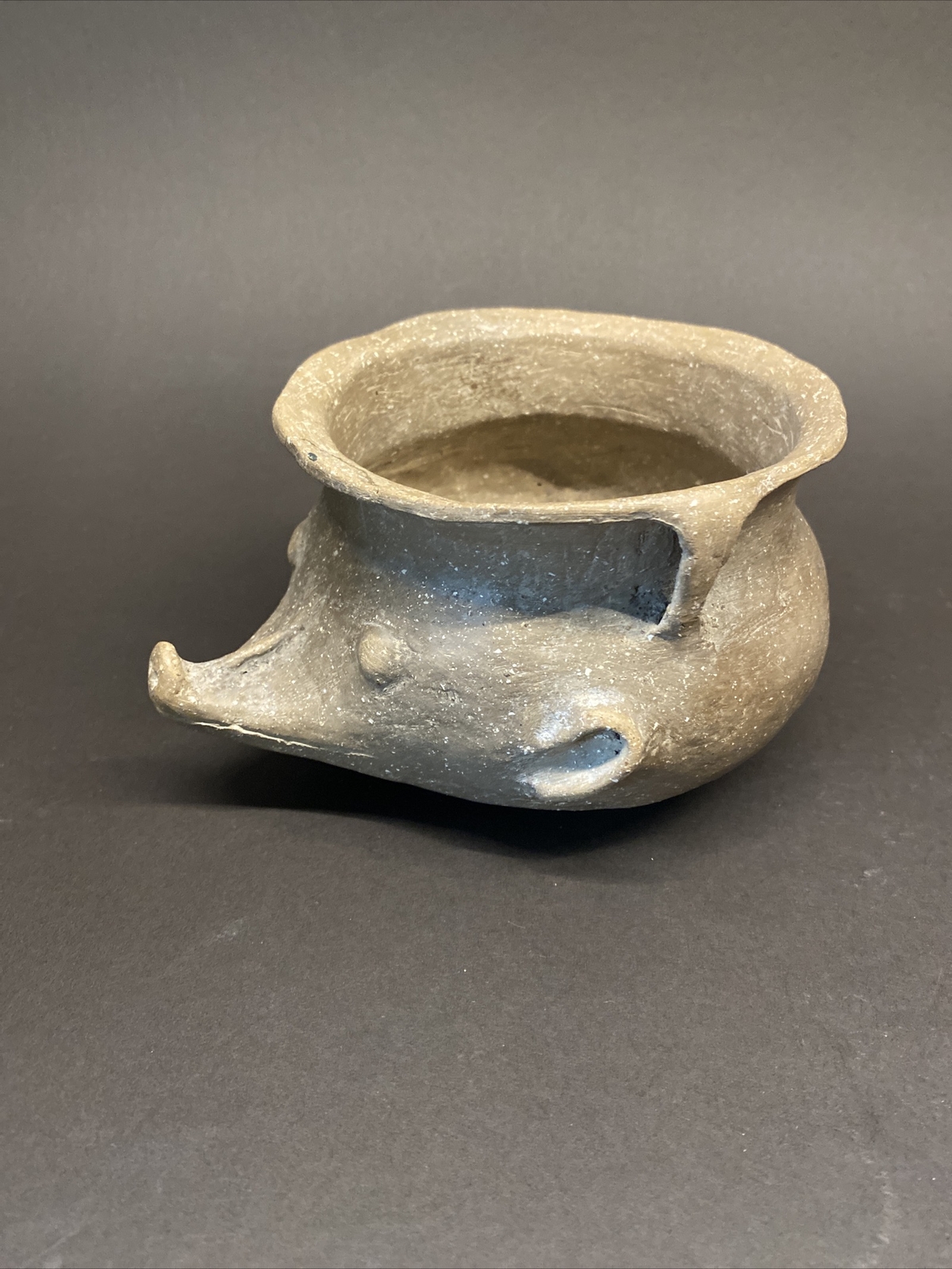 MLC s327 7” Mississippian Possum Effigy Pottery Artifact Ill Mo eBay