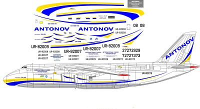 1/144 BSModelle Decals Antonov An-124 ''Antonov Airlines''