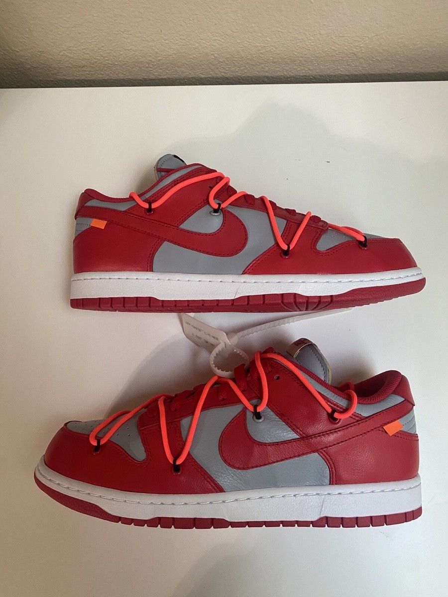 Size 11 - Nike Dunk Low x OFF-WHITE University Red Brand New