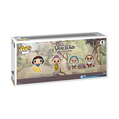 Snow White, Dopey, Sleepy, Grumpy Exclusive Diamond Glitter Pop! (Pack of 4) - Picture 3 of 3