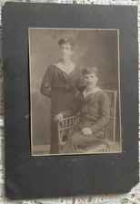 1912'1913 GREECE ROYAL HELLENIC NAVY SAILORS "AVEROF" BATTLE SHIP CRUISER PHOTO.