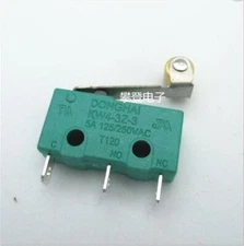 1 PCS DONGHAI KW4-3Z-3  Small micro switch 5A green 3 Pins With copper wheel