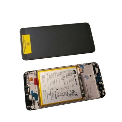 Für Original Huawei P Smart FIG-LX1 LCD Display Touch Komplett Glas Rahmen Akku