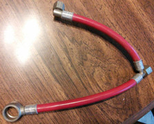 nos Gilera 124 4V 5V 150 Sears red fuel line gas pipe hose assembly with fitting