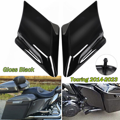 Motorcycle Stretched Extended Side Covers Compatible With Harley Davidson Touring 2014-2023 - Electra Glide, Road King, Street Glide
