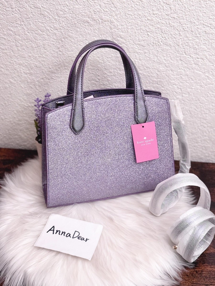 Kate Spade Tinsel Glitter Satchel Crossbody Bag In Lilac Kate Spade Tinsel Glitter Satchel Crossbody Bag In Lilac