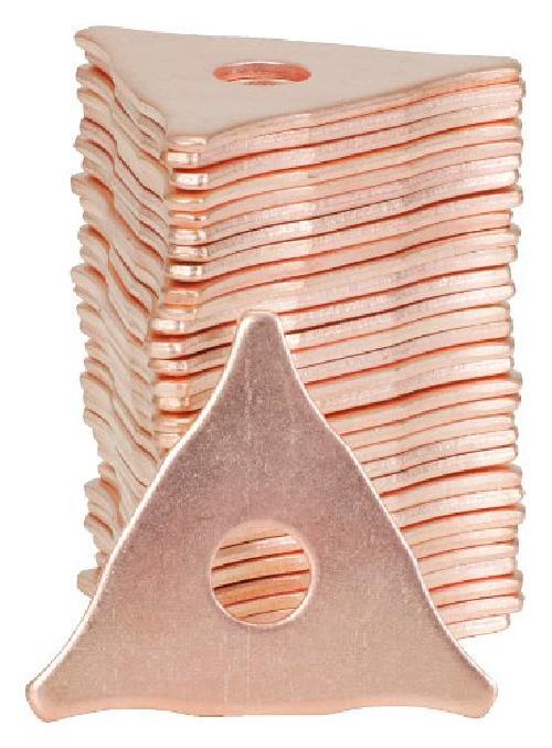 Triangular-washer 2.5 x 50.0 mm copper coated 20pcs