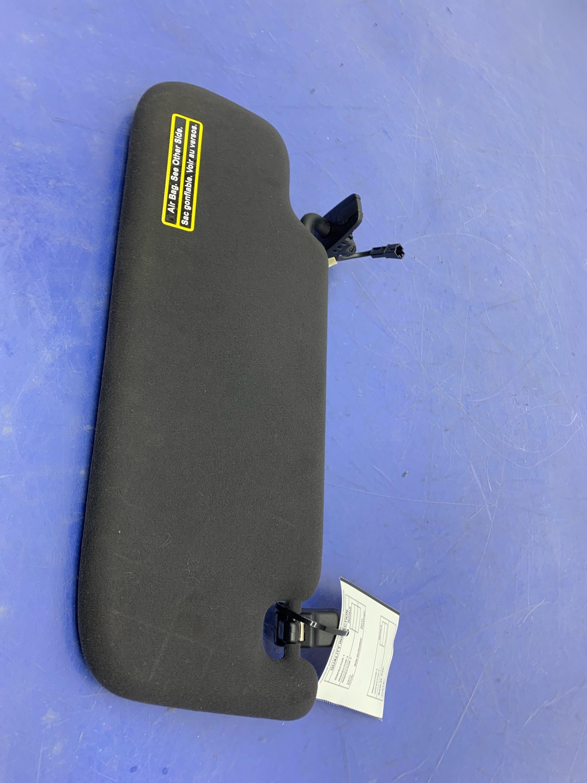 2017 - 2020 MASERATI LEVANTE M161 FRONT RIGHT SUN VISOR W/ MIRROR | BLACK SUEDE