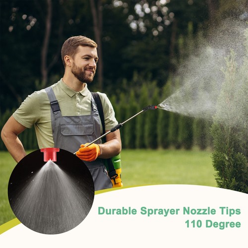 2-Set Sprayer Nozzle Kit, 110 Degree 0.15-0.6mm Pore Flat Fan Spray Tips 12Pcs - Picture 2 of 6