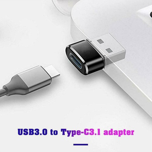 USB 3.1 Type C Female to USB A Male Adapter Converter Charger Connector Plug - Zdjęcie 7 z 18