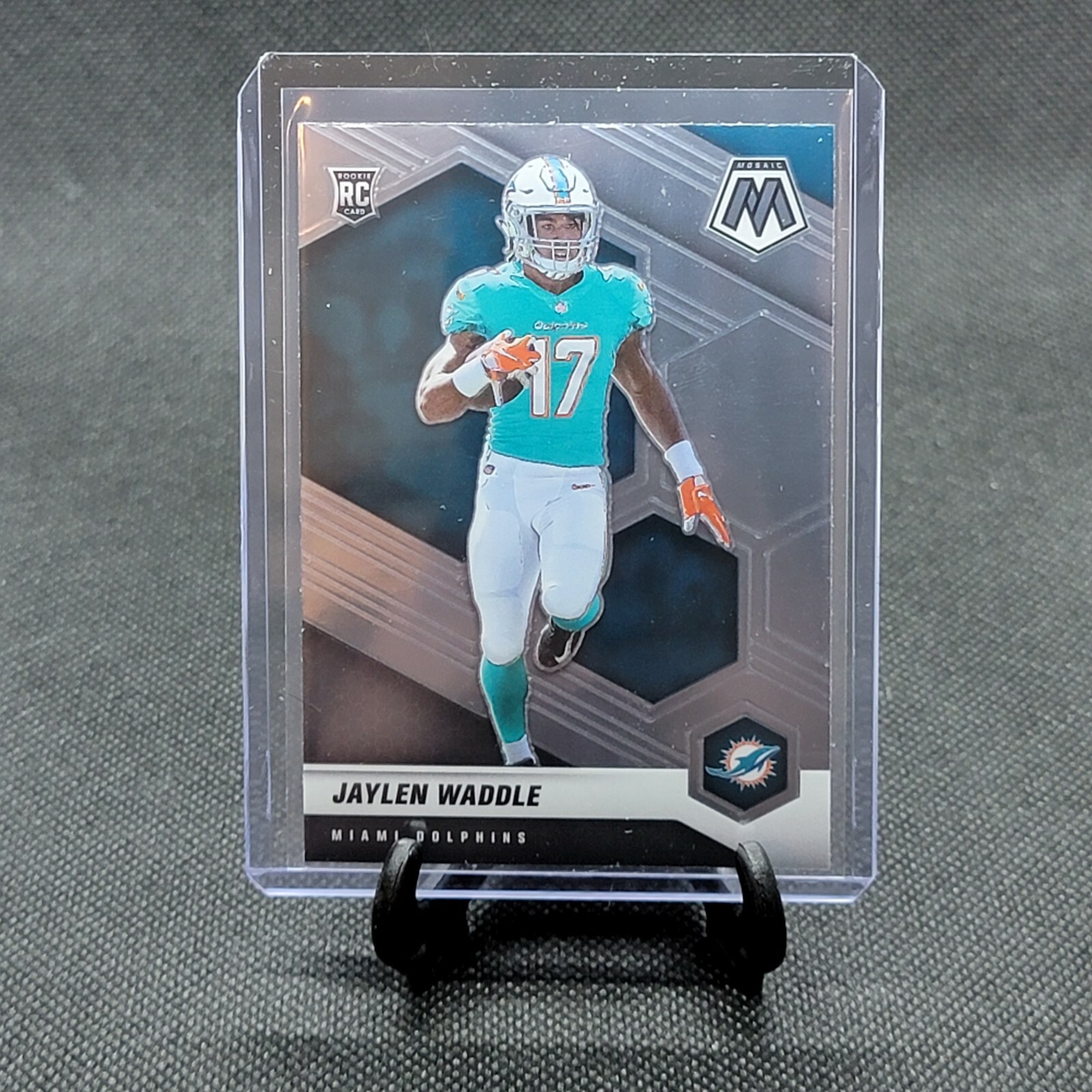 2021 Panini Mosaic NFL Football JAYLEN WADDLE #308 Base True Rookie RC Dolphins