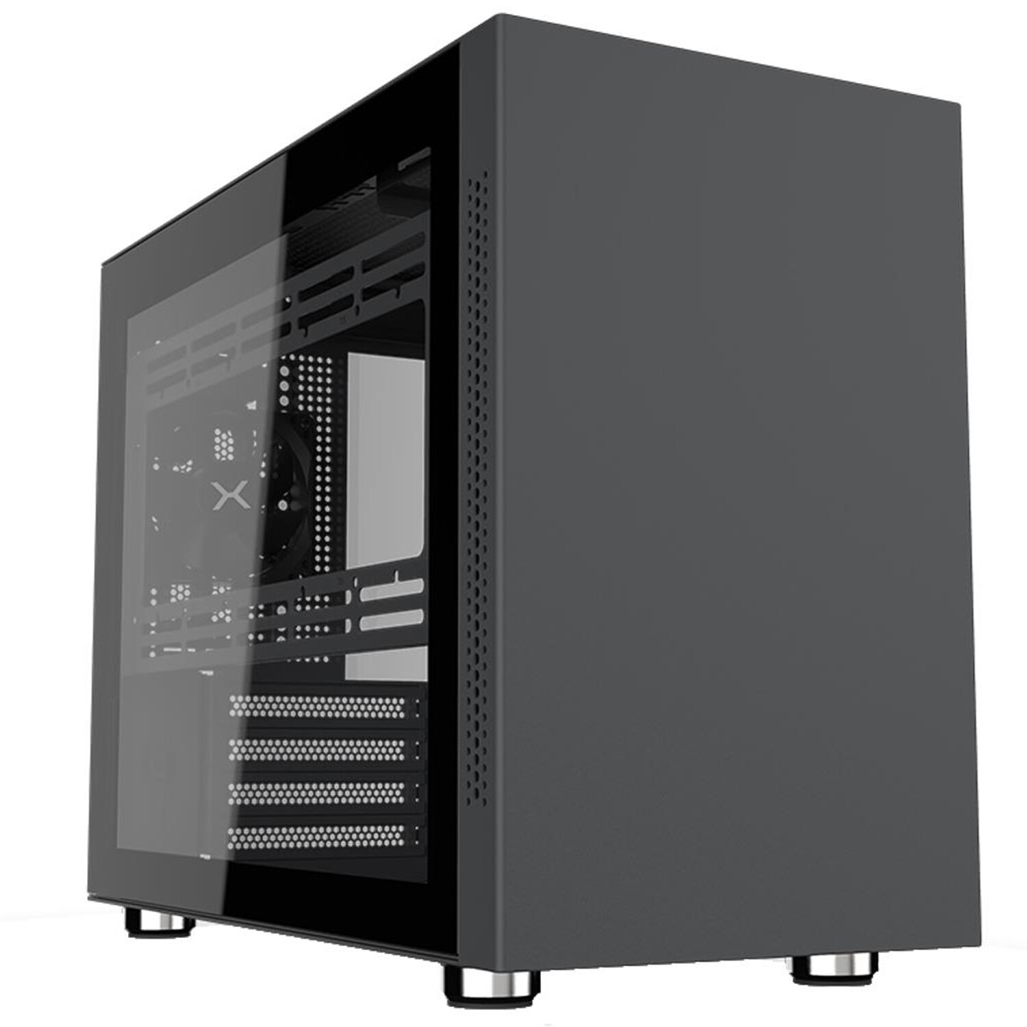 KRUX Naos Tg PC-Настольный компьютерный корпус Gehuse малого форм-фактора SFF Schwarz 18590₽