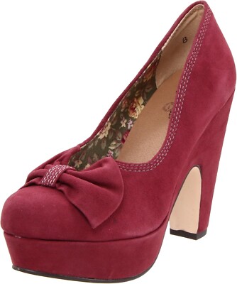 SEYCHELLES Heels 7.5 AMPERSAND SUEDE Platform Bow Almond Toe 4.25'' Pumps NEW