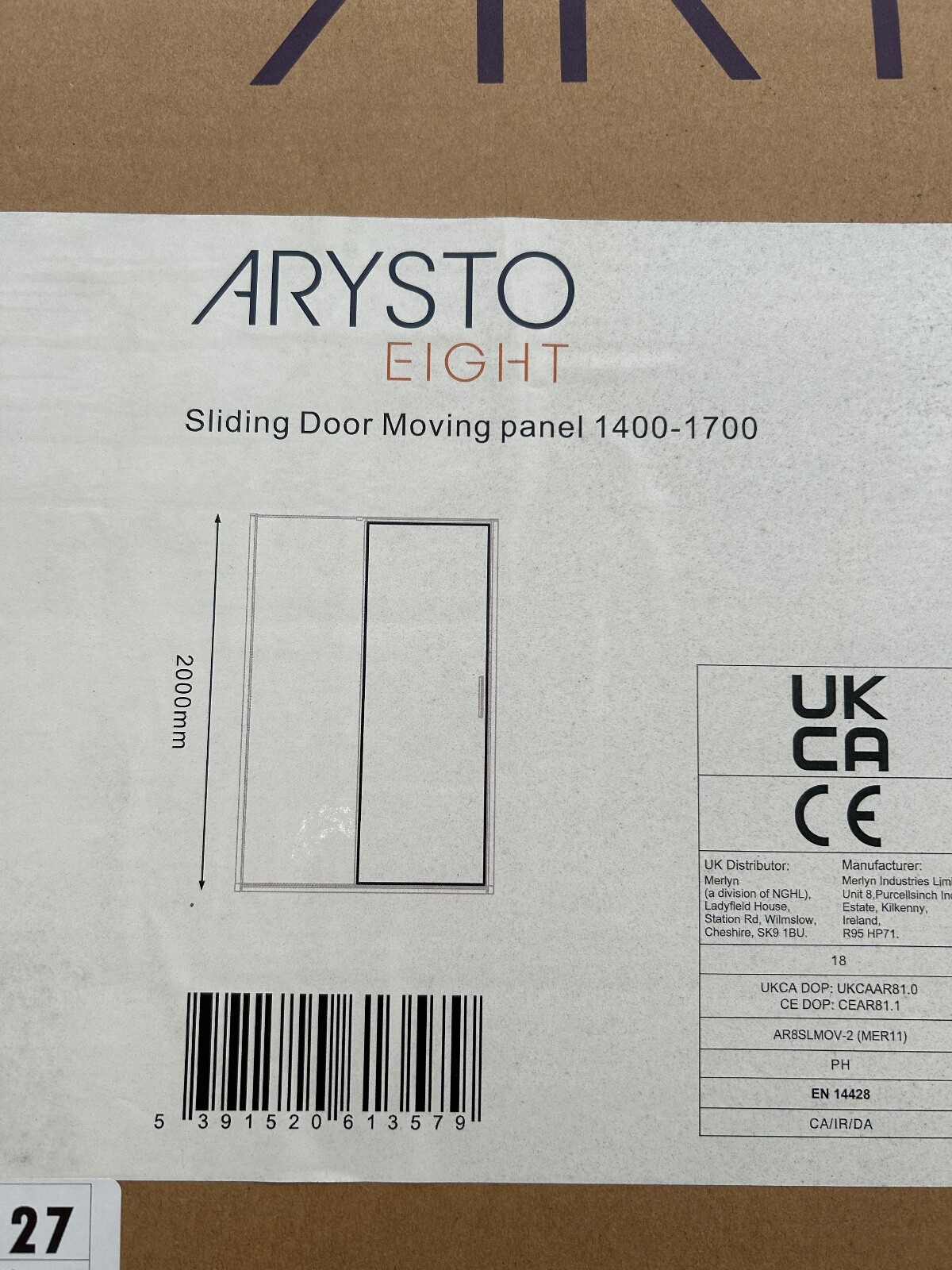 Merlyn Arysto Eight Sliding Door 1700mm in a Recess eBay