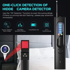 Hidden Camera Detector Anti Spy Bug GPS Tracker Finder Scanner Device Hotel Car