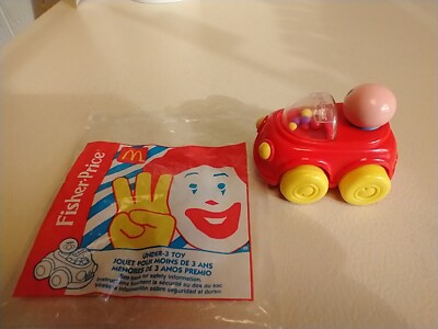McDonald's - Fisher Price - Popping Car - Opened bag 1996 12/4/22