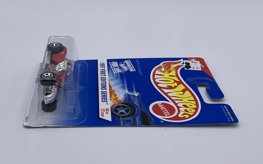 Hot Wheels 1997 First Editions Series Saltflat Racer Diecast Car #520 Red New - Image 4 of 4