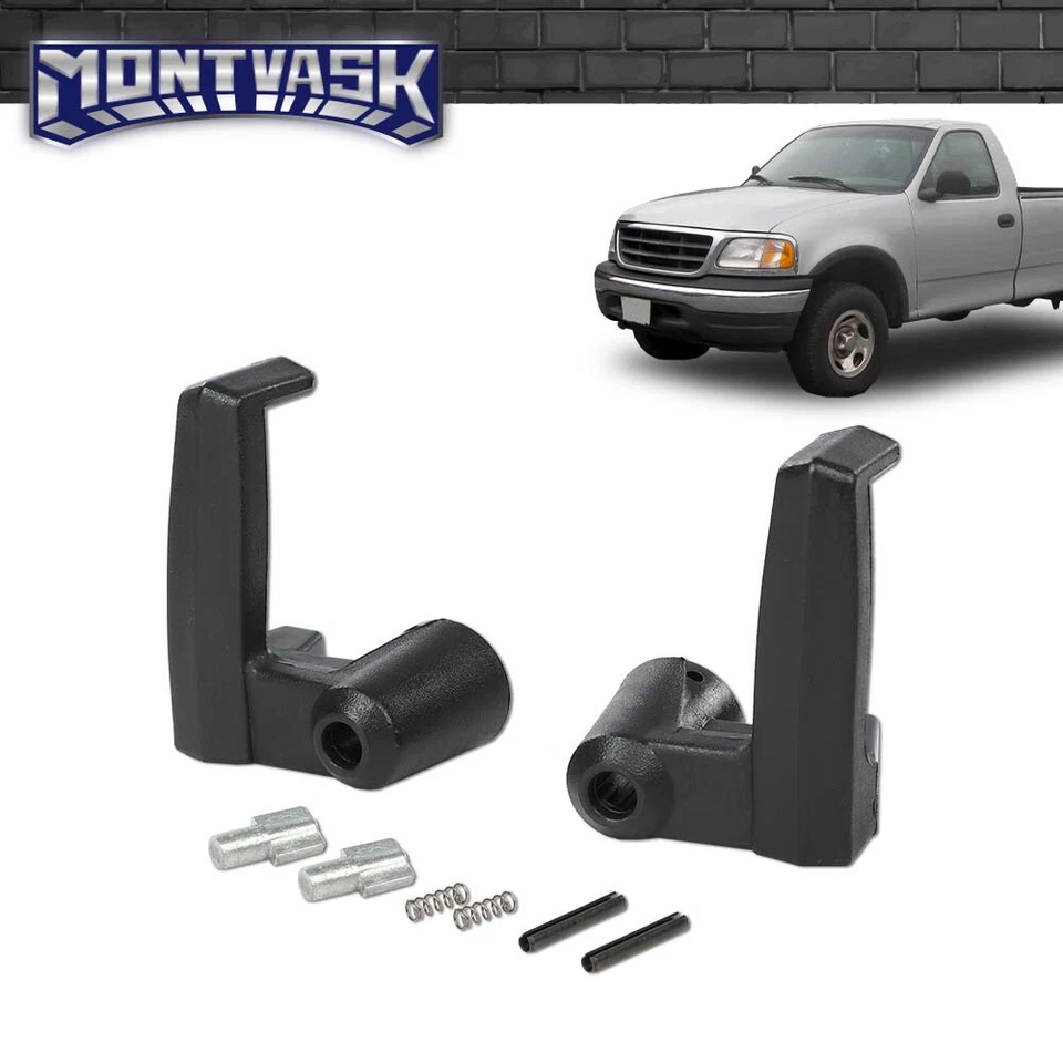 Fit For 80-96 Ford F-150 F-250 F-350 Bronco Black Vent Window Handle Lock Foto 2 de 4