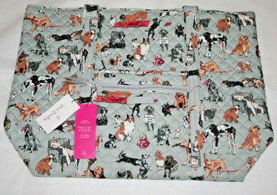 Vera Bradley BEST IN SHOW VERA TOTE Large Shoulder Bag dog LIMITED ED RARE NEW