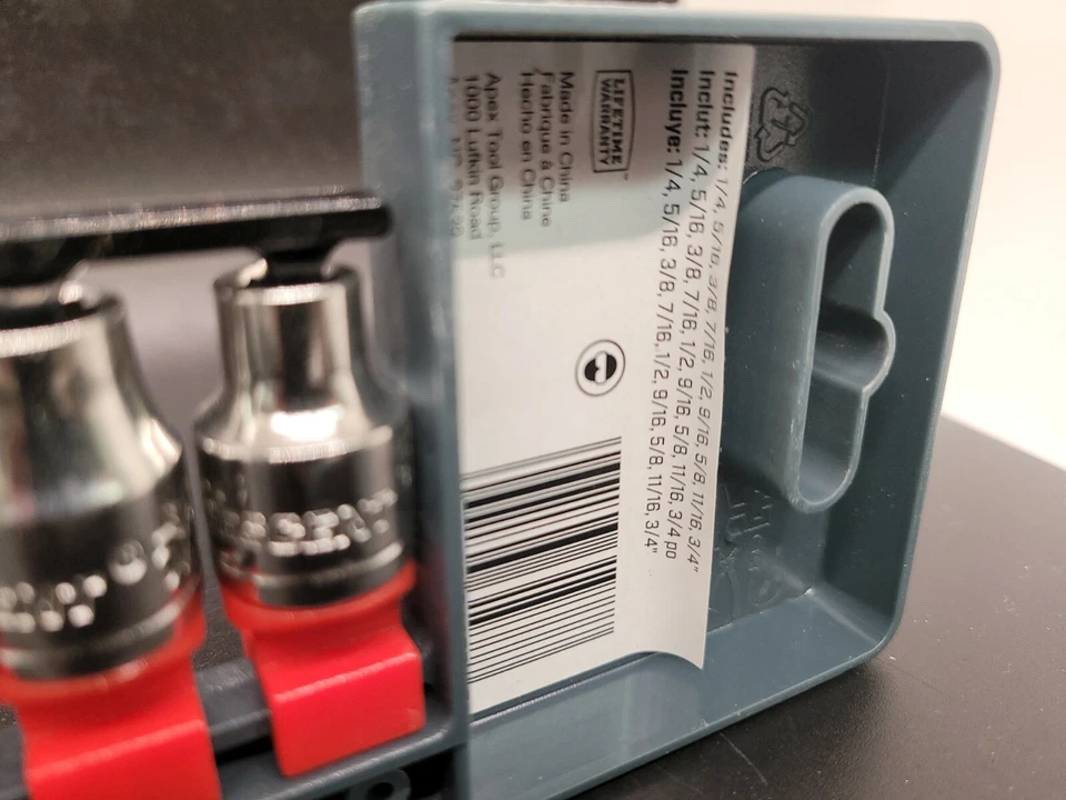 Crescent CSAS4N Steel SAE 12-Point Socket Set 3/8 in. Drive x Assorted Size - Image 4 of 4