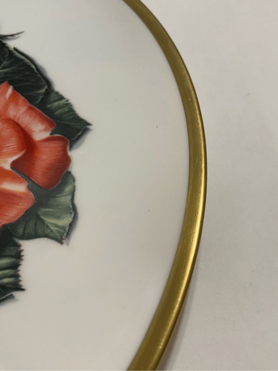 Boehm Plate Elizabeth of Glamis Tribute to Award Winning Roses 11