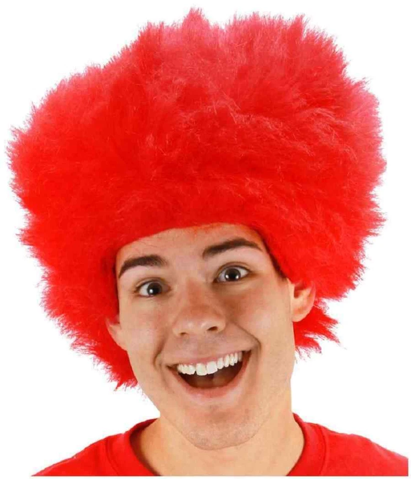 Wig Fuzzy Faux Fiber Fun Silly Colored Costume Wig Assorted Colors One Size - Image 2 of 4