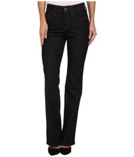 NYDJ 241423 Womens Barbara Denim Bootcut Jeans Solid Dark Enzyme Size 0