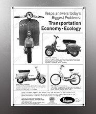 VINTAGE VESPA IMAGE BANNER NOS IMAGE REPRODUCTION