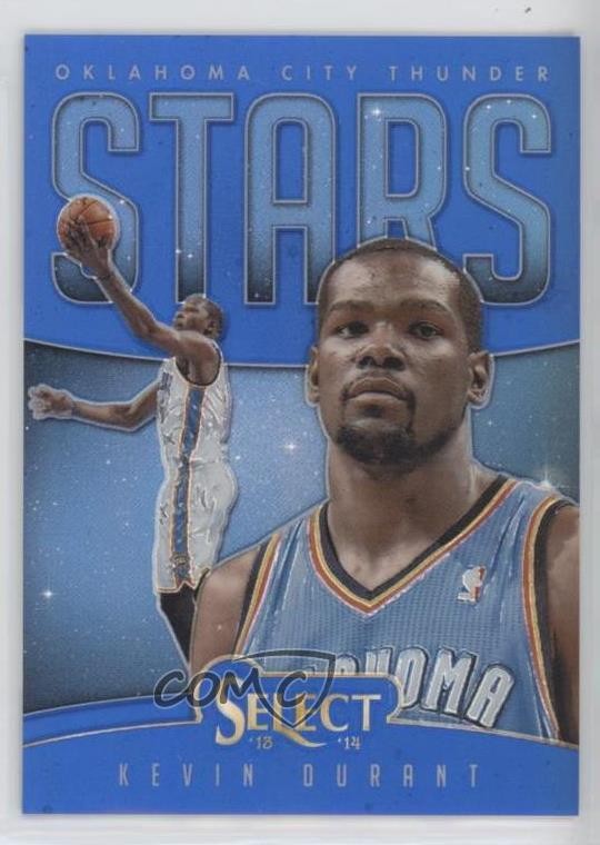 2013-14 Panini Select Stars Blue Prizm 48/49 Kevin Durant #10 2b6