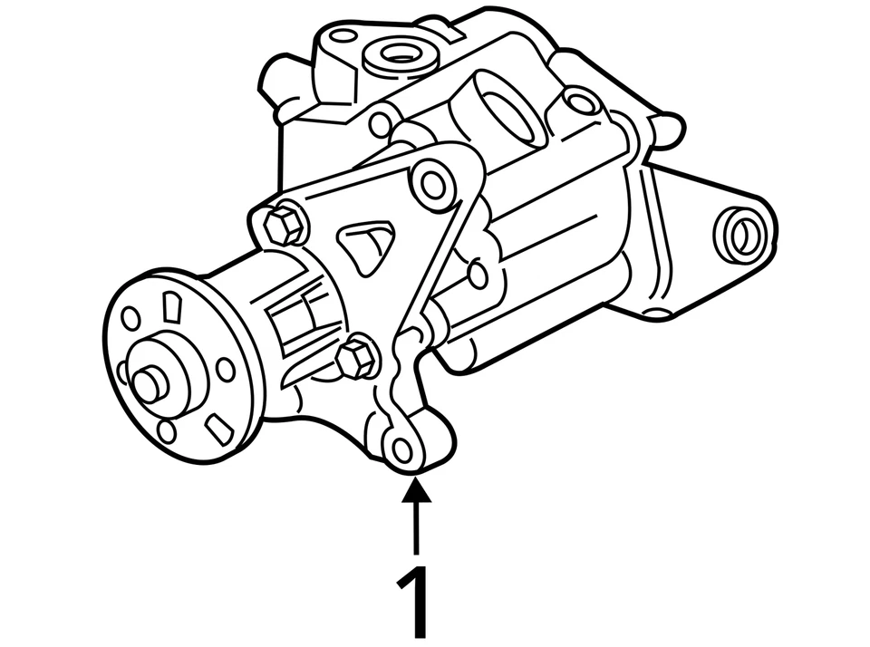 Power Steering Pump/Motor 2013 535i Sku#4219138 - Image 4 of 4