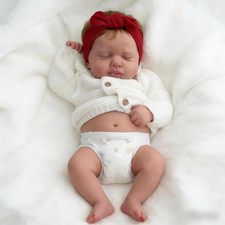 20 inch Asleep Reborn Baby Dolls Silicone Full Vinyl Body Realistic Newborn Girl
