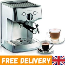Powerful 1000W Espresso Coffee Maker with Milk Frother & Pods Compatibility