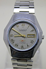 Vintage Citizen Eagle 7 Automatic 21 Jewels Silver Dial Day/Date Men’s Watch